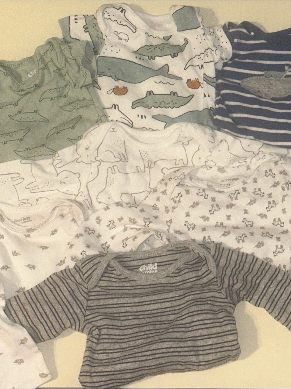 Simple Joys by Carter’s|Baby Onesies Set with Animal Prints